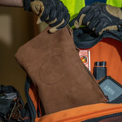 Main product image of Zipper Bag, Top-Grain Leather Tool Pouch, 12-1/2", 5139L