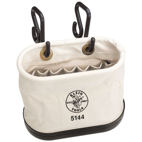 Main product image of Canvas Bucket, 15-Pocket Aerial Oval Bucket with Hooks, 5144