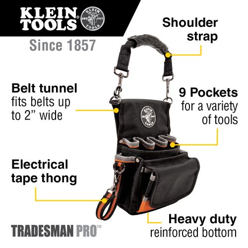 Main product image of Tradesman Pro Tool Pouch, 9 Pockets, 9.5 x 7.5 x 9.5", 5242