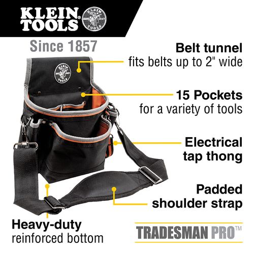 Main product image of Tradesman Pro Tool Pouch, 15 Pockets, 11.5 x 4.5 x 10", 5243