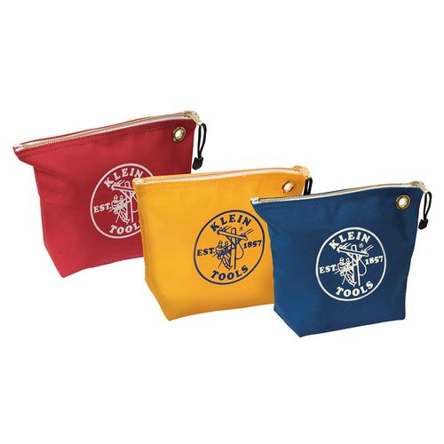 Main product image of Zipper Bags, Assorted Canvas Tool Pouches, 3-Pack, 5539CPAK