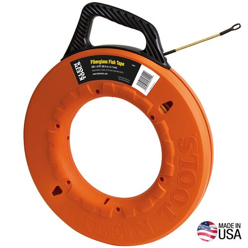Main product image of Fiberglass Fish Tape with Spiral Leader, 200', 56014