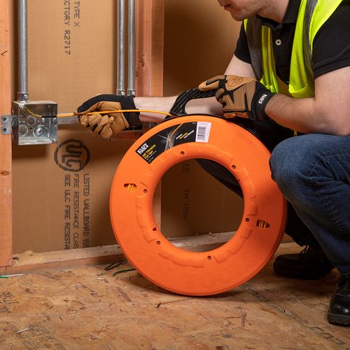 Main product image of Fiberglass Fish Tape with Spiral Leader, 200', 56014