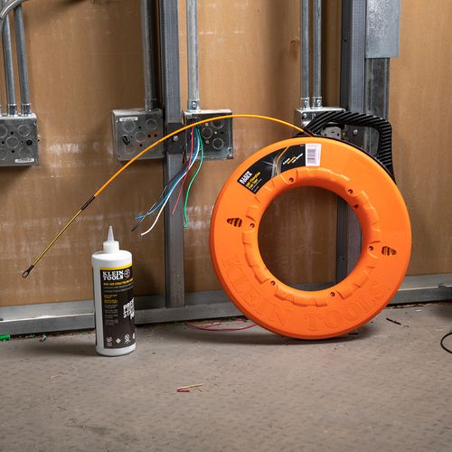 Main product image of Fiberglass Fish Tape with Spiral Leader, 200', 56014