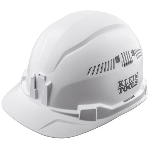Main product image of White Vented Hardhat w/ Headlight Slot (Fits 56049 Headlamp), 60105