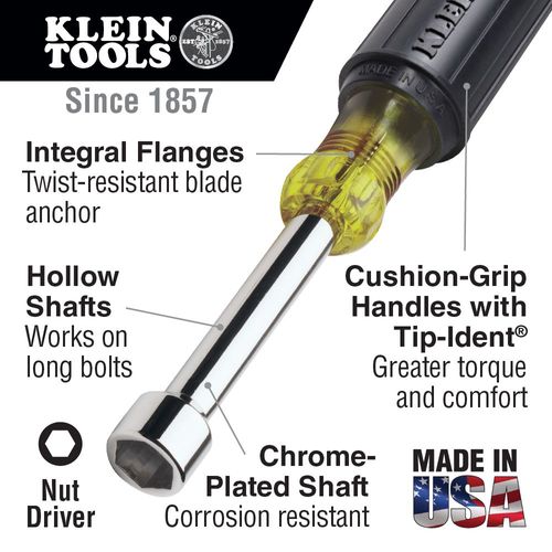Main product image of Nut Driver Set, 6" Shafts, 7-Piece, 647