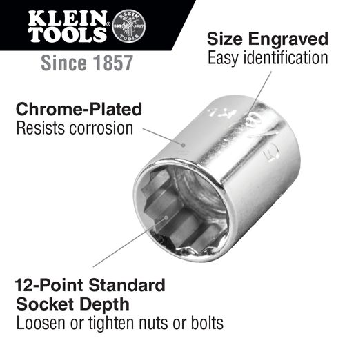 Main product image of 3/8" Drive Socket Wrench Set, 20-Piece, 65508