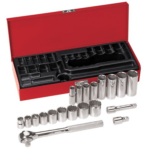 Main product image of 3/8" Drive Socket Wrench Set, 20-Piece, 65508
