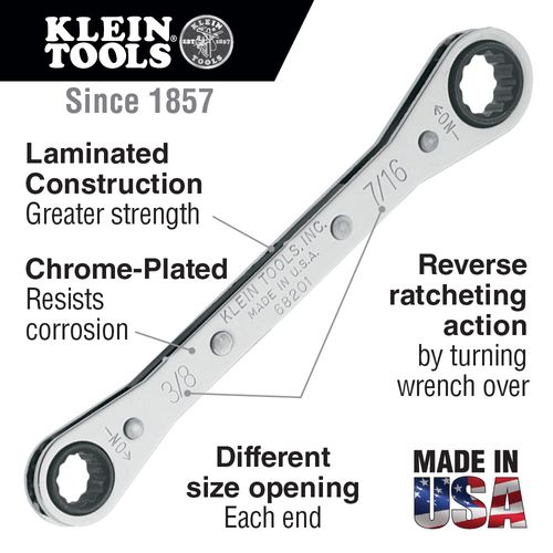 Main product image of Ratcheting Box Wrench Set, 7-Piece, 68222