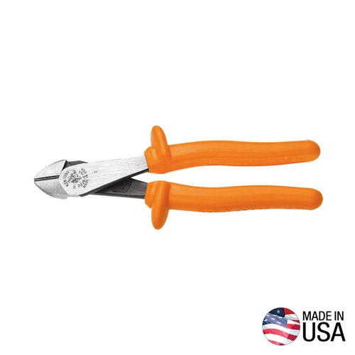 Main product image of Diagonal Cutting Pliers, Insulated, Heavy-Duty, Angled Head, 8", D2000-48-INS