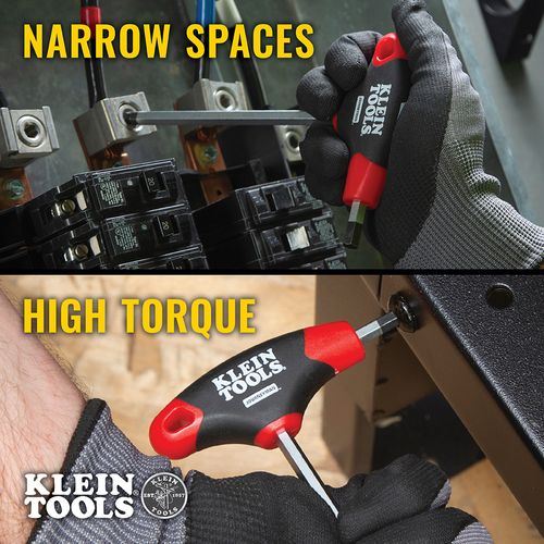Main product image of Hex Key Set, SAE Ball-End T-Handle, 6", with Stand, 10-Piece, JTH610EB