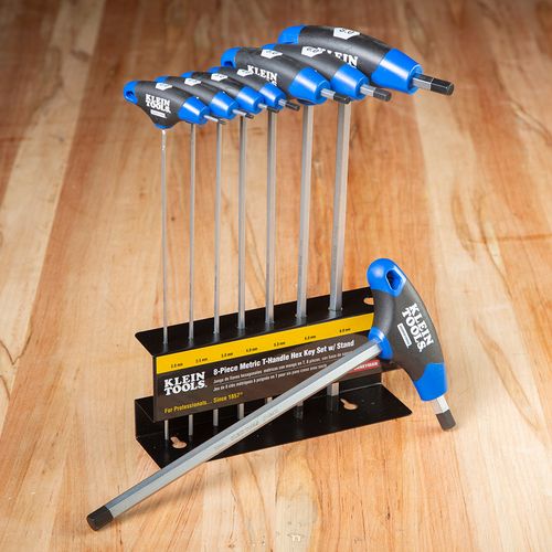 Main product image of Hex Key Set, Metric, Journeyman T-Handle, 9" with Stand, 8-Piece, JTH98M
