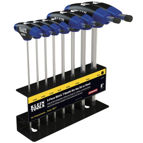 Main product image of Hex Key Set, Metric, Journeyman T-Handle, 9" with Stand, 8-Piece, JTH98M