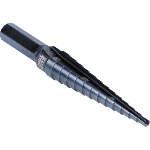 Main product image of 13-Step Drill Bit, 3/8" Hex, Double Straight Flute, 1/8" to 1/2", KTSB01