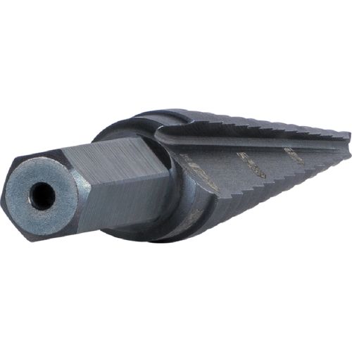 Main product image of 13-Step Drill Bit, 3/8" Hex, Double Straight Flute, 1/8" to 1/2", KTSB01