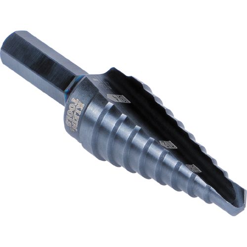 Main product image of 9-Step Drill Bit, 3/8" Hex, Double Straight Flute, 1/4" to 3/4", KTSB03