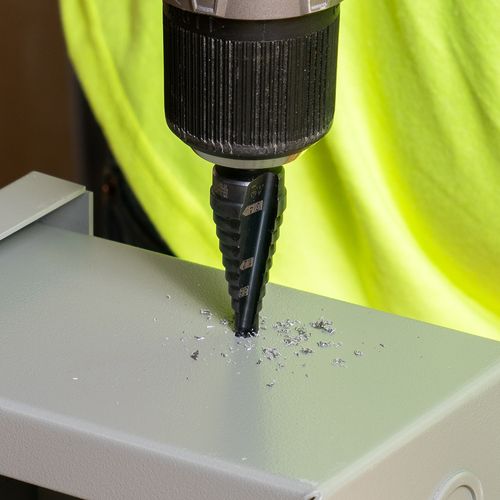 Main product image of 9-Step Drill Bit, 3/8" Hex, Double Straight Flute, 1/4" to 3/4", KTSB03