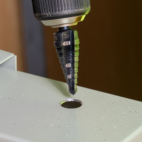 Main product image of 9-Step Drill Bit, 3/8" Hex, Double Straight Flute, 1/4" to 3/4", KTSB03