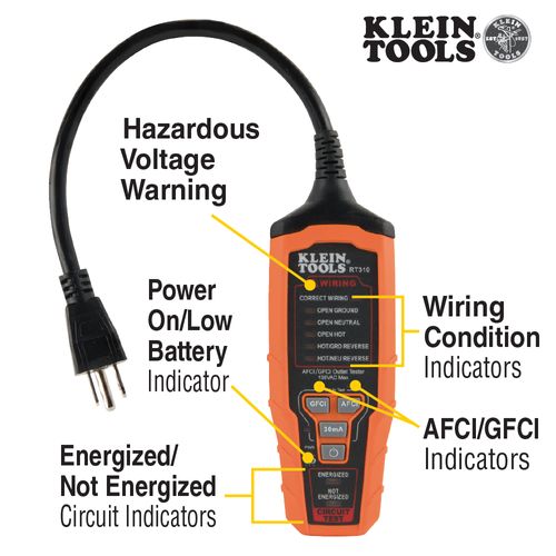 Main product image of AFCI /GFCI Outlet Tester, RT310