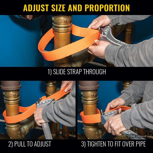 Main product image of Grip-It Strap Wrench, 1-1/2 to 5", 12" Handle, S12HB