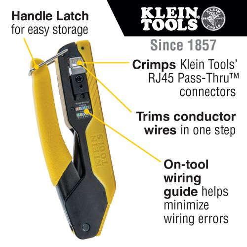 Main product image of Data Cable Crimping Tool for Pass-Thru, Compact, VDV226-005