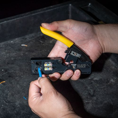 Main product image of Ratcheting Data Cable Crimper / Stripper / Cutter, Compact, VDV226-107