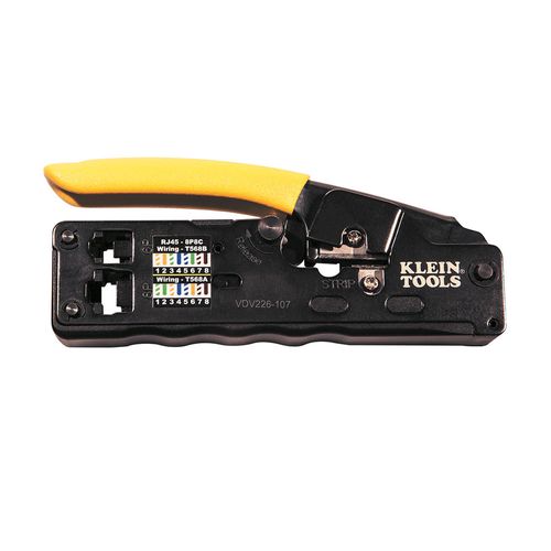 Main product image of Ratcheting Data Cable Crimper / Stripper / Cutter, Compact, VDV226-107