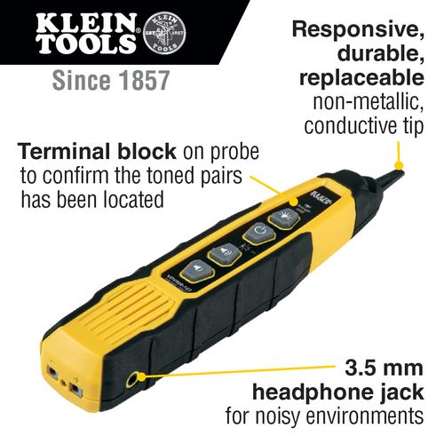 Main product image of Tone & Probe PRO Electrical Wire Tracing Set, Batteries and Carrying Pouch, VDV500-820