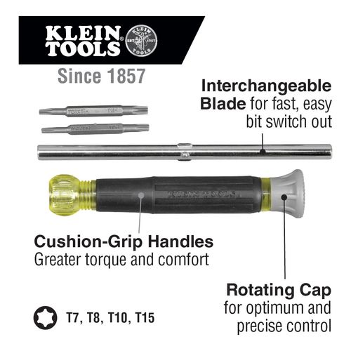 Main product image of T7/T8/T10/T15 Torx Screwdriver Bit, 5/16" Drive