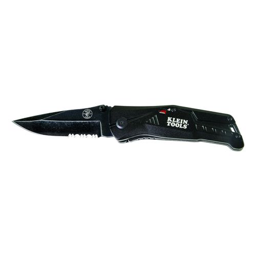 Main product image of 3-1/2" Assisted Opening Folding Knife, Serrated/Straight Blade