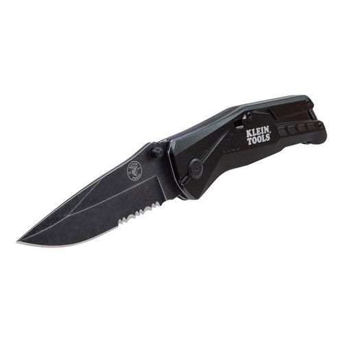 Main product image of 3-1/2" Assisted Opening Folding Knife, Serrated/Straight Blade
