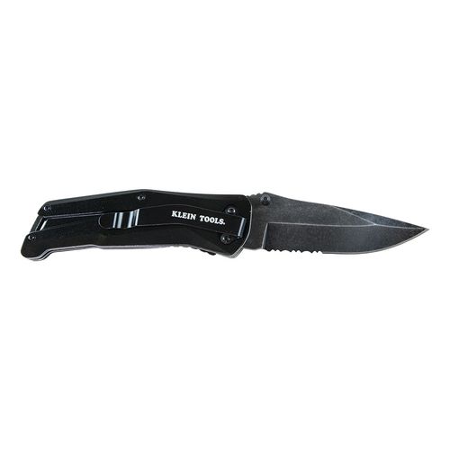 Main product image of 3-1/2" Assisted Opening Folding Knife, Serrated/Straight Blade