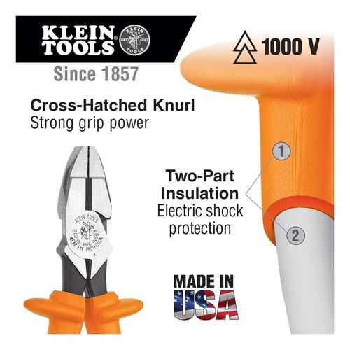 Main product image of 9" Insulated High-Leverage Diagonal Cutting Pliers
