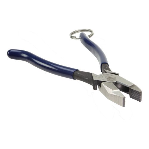 Main product image of 9-3/8" OAL Ironworker's Pliers with Tether Ring, 12 AWG