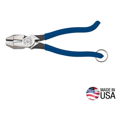 Main product image of 9-3/8" OAL Ironworker's Pliers with Tether Ring, 12 AWG