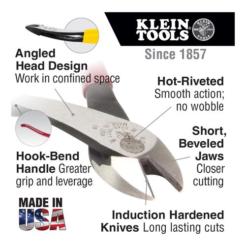 Main product image of 9" OAL Ironworker's Pliers with Tether Ring, 12 AWG