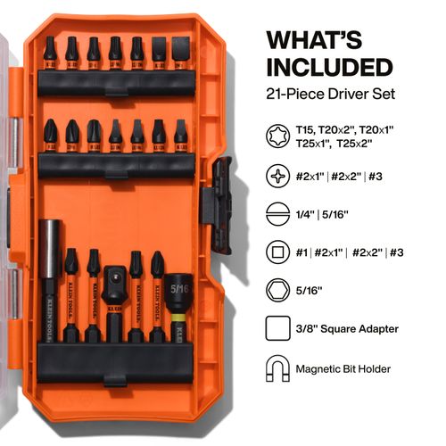 Main product image of 21-Piece Impact Driver Bit Set