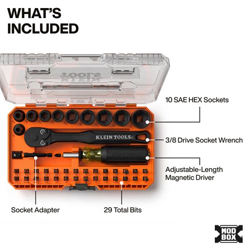 Main product image of 43 Piece ProFlex Impact Driver Bit and Socket Set, SAE