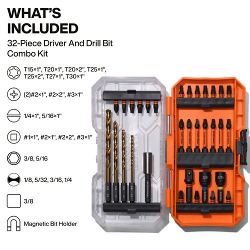 Main product image of 32-Piece Drill and Driver Bit Set
