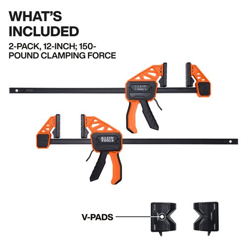 Main product image of 12" 150 lb. Speed-Klamp Clamps (2 Pack)