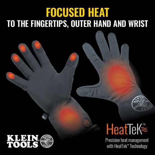 Main product image of Rechargeable Heated Work Glove Liners and Level 1 Knit Dipped Gloves (2XL)