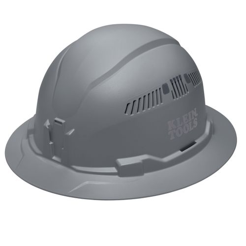 Main product image of Full Brim Vented Hard Hat, Type 1 Class C (Gray)