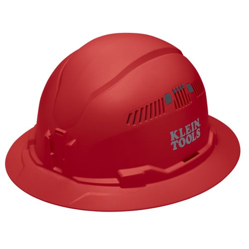 Main product image of Full Brim Vented Hard Hat, Type 1 Class C (Red)
