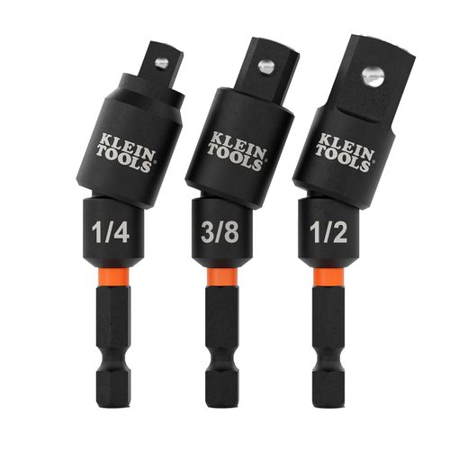 Main product image of 3 Piece Swivel Impact Driver Socket Adapter Set (1/4", 3/8", 1/2")
