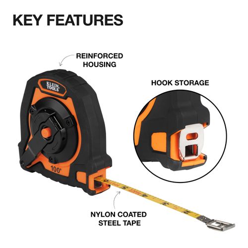 Main product image of 100 ft. Closed Reel Long Tape Measure