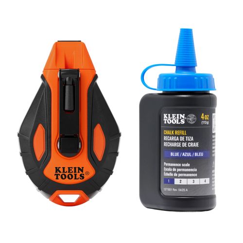 Main product image of 100' Smooth Retractable Chalk Reel with Blue Chalk Refill