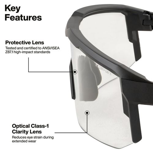 Main product image of Blade Safety Glasses, Clear Lens, 03000