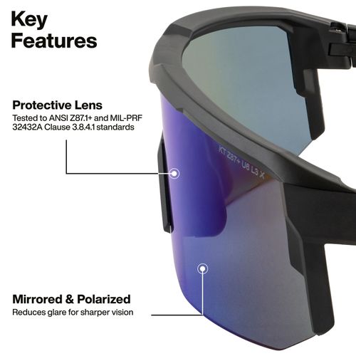 Main product image of Polarized Blade Safety Glasses (Blue), 03002