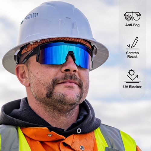 Main product image of Polarized Blade Safety Glasses (Blue), 03002