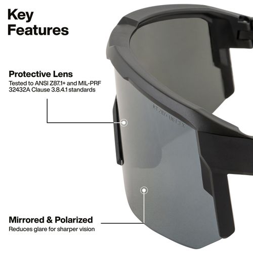 Main product image of Polarized Blade Safety Glasses (Silver), 03003